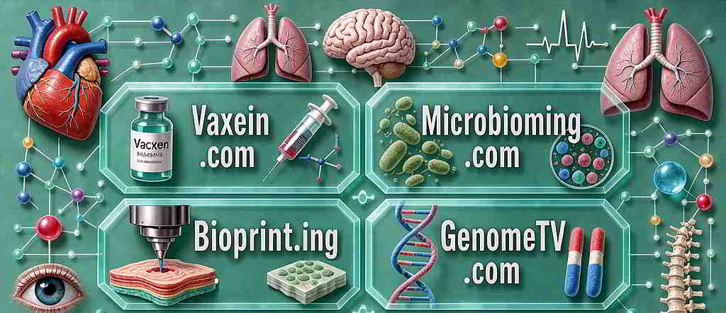 Vax - Microbiom - Bio print - Genome TV - Domain art