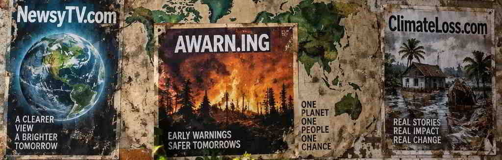 Newsy TV - A Warning - Climate Loss - domain art